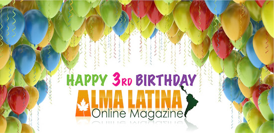Alma Latina celebrates its Third Birthday!